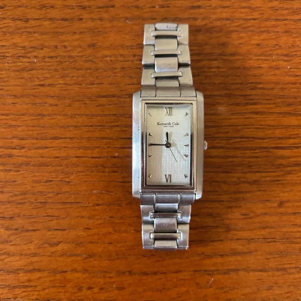Kenneth‎ Cole Men's Stainless Steel Watch Silver Tone Case Dial Band